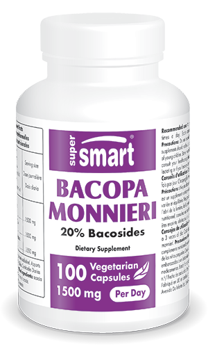Bacopa Monnieri dietary supplement, 20 bacosides